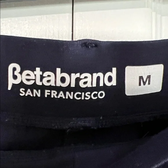 Betabrand Classic Dress Pant Yoga Pant | Straight (Navy) - Picture 4 of 9